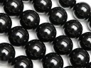 ブラックトルマリン 丸玉 10mm【1連販売】▽ ショール トルマリン 電気石 Tourmaline 10月の誕生石 ラウンド 丸ビーズ 連売り 天然石 ビーズ...
