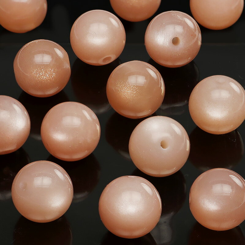 【粒販売】タンザニア産 オレンジムーンストーン 丸玉 8mm【4粒販売】▽ ムーンストーン 月長石 フェルドスパー Moonstone 6月の誕生石 ラウンド ...