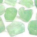 【粒販売】グリーンフローライト ラフロック 10〜14mm【10粒販売】▽ フローライト フルオライト 蛍石 Fluorite タンブル 粒売り 天然石 ビーズ...