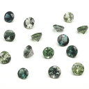 アフリカ産 ブルーグリーントルマリン コインファセットカット ルース 4mm【3コ販売】▽ トルマリン 電気石 Tourmaline 10月の誕生石 裸石 ラウ...