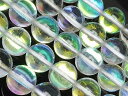 ルナフラッシュ 丸玉 10mm【1連販売】▽ グラスビーズ ラウンド 丸ビーズ 連売り ビーズ パワーストーン パーツ アクセサリー 素材 材料