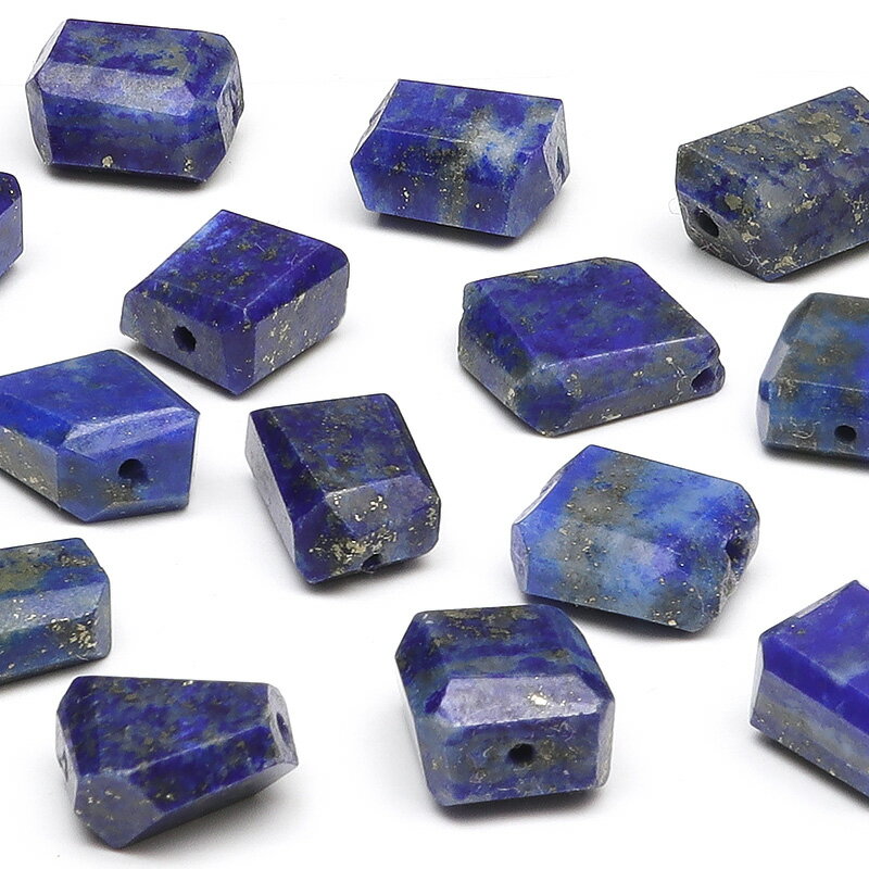 【粒販売】ラピスラズリ ナゲットカット 7～8mm【4粒販売】▽ ラズライト 瑠璃 青金石 Lapis lazuli 12月の誕生石 タンブル 粒売り 天然石 ビーズ パワーストーン パーツ アクセサリー 素材 材料