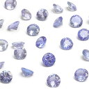 タンザナイト コインファセットカット ルース 4mm【3コ販売】▽ ブルーゾイサイト 灰簾石 Tanzanite 12月の誕生石 裸石 粒売り 天然石 ビーズ パワーストーン パーツ アクセサリー 素材 材料