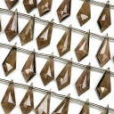 スモーキークォーツ マーキスカット 15×6mm【1連販売】▽ 煙水晶 Smoky quartz しずく 雫 連売り 天然石 ビーズ パワーストーン パーツ ア...