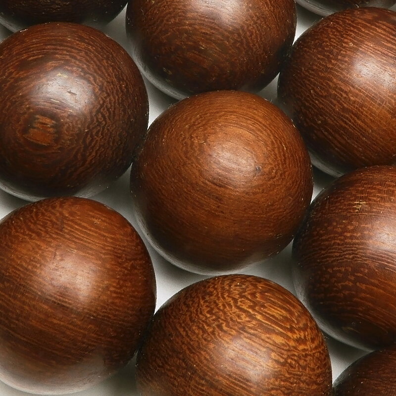 ［ウッドビーズ］カカオウッド 丸玉 20mm【1連販売】▽ 加加阿 Cacao wood 木製 ナチュラルウッド ラウンド 丸ビーズ 連売り ビーズ パワーストーン パーツ アクセサリー 素材 材料