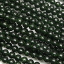 グリーンゴールドストーン 丸玉 4mm【1連販売】▽ グラスビーズ ラウンド 丸ビーズ 連売り ビーズ パワーストーン パーツ アクセサリー 素材 材料