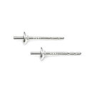 SILVER925 ポストピアス 芯立付 3mm【2ペア販売】▽ シルバー925 パーツ アクセサリー クラフト 金具 USA製 925銀 スターリングシルバー...