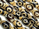 三眼天珠 ライス 12×8m No.2▽ ジービーズ アゲート メノウ アゲット 瑪瑙 Agate ナツメ 連売り 天然石 ビーズ パワーストーン パーツ アク...