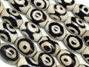 三眼天珠 ライス 12×8mm No.5▽ ジービーズ アゲート メノウ アゲット 瑪瑙 Agate ナツメ 連売り 天然石 ビーズ パワーストーン パーツ ア...