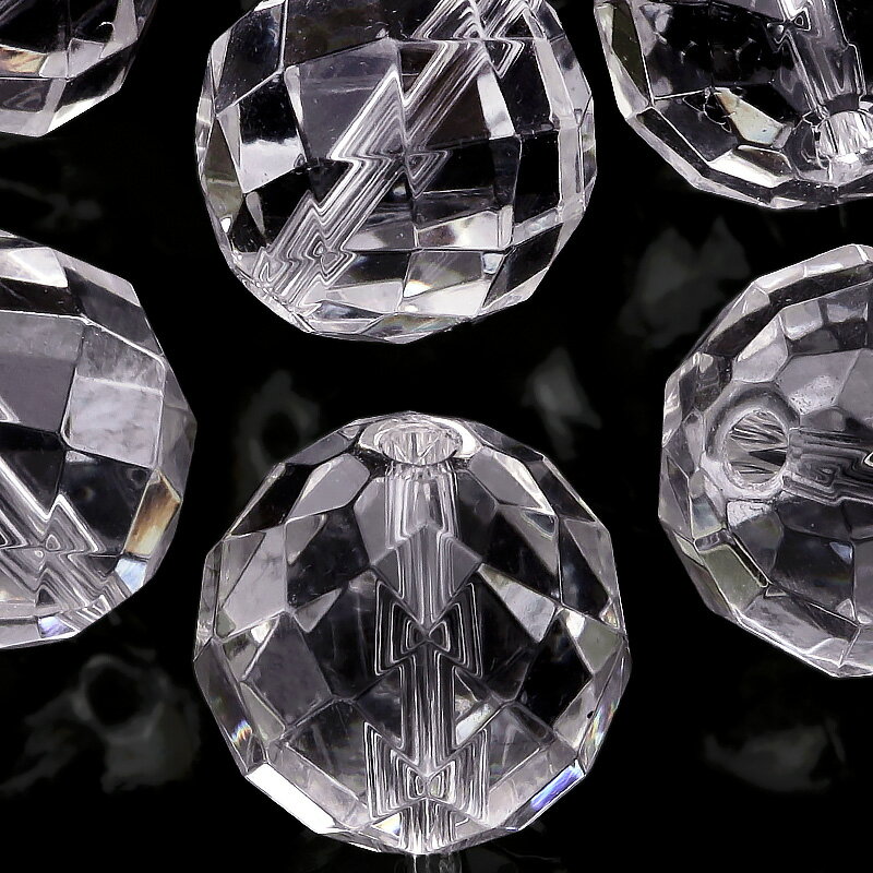 【粒販売】天然水晶 クリスタルクォーツ 64面カット 丸玉 14mm【1粒販売】▽ クリスタル 水晶 本水晶 ロッククリスタル 水精 石英 Crystal qu...