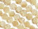 マザーオブパール ベージュ 薔薇彫刻 8mm【1連販売】▽ シェル 真珠母貝 MOP Mother of pearl 連売り 天然石 ビーズ パワーストーン パ...