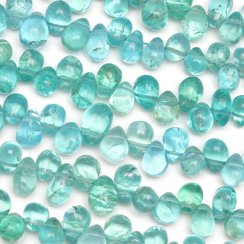 アパタイト ドロップ 4～7mm【1連販売】▽ 燐灰石 Apatite しずく 雫 連売り 天然石 