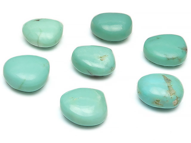 【粒販売】アリゾナ産 ターコイズ マロン 9～10mm【3粒販売】▽ ターコイズ スカイストーン トルコ石 Turquoise 12月の誕生石 しずく 雫 粒売り 天然石 ビーズ パワーストーン パーツ アクセサリー 素材 材料