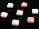 【粒販売】クイーンコンクシェル クローバー 8×4mm 【7粒販売】▽ コンク貝 ピンクガイ Queen conch shell 粒売り 天然石 ビーズ パワーストーン パーツ アクセサリー 素材 材料