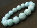 ラリマー 丸玉ブレス 13mm No.74【1点もの】▽ ペクトライト ラリマール ドルフィンストーン Larimar ブレスレット 数珠 ラウンド 天然石 ビ...