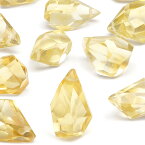 【粒販売】シトリン ラフドロップカット 10～12mm【2粒販売】▽ シトリントパーズ 黄水晶 Citrine 11月の誕生石 しずく 雫 粒売り 天然石 ビーズ パワーストーン パーツ アクセサリー 素材 材料