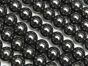 ヘマタイト 丸玉 6mm【1連販売】▽ ヘマタイン 赤鉄鉱 Hematite ラウンド 丸ビーズ 連売り 天然石 ビーズ パワーストーン パーツ アクセサリー 素材 材料