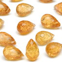 【粒販売】インペリアルトパーズ ドロップカット 8~9mm【3粒販売】▽ トパーズ 天然色 OHタイプ Topaz 11月の誕生石 しずく 雫 粒売り 天然石 ビーズ パワーストーン パーツ アクセサリー 素材 材料