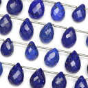 ラピスラズリ ペアシェイプカット 9〜12mm【1連販売】▽ ラズライト 瑠璃 青金石 Lapis lazuli 12月の誕生石 しずく 雫 連売り 天然石 ビ...