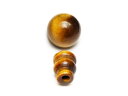 イエロータイガーアイ Tホールビーズ+ボサビーズ 10mm【1セット販売】▽ タイガーズアイ 虎目石 Tiger's eye 数珠 天然石 ビーズ パワーストーン パーツ アクセサリー 素材 材料