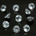 ナイジェリア産 アクアマリン コインファセットカット ルース 6mm【1コ販売】▽ アクワマリン 藍玉 緑柱石 Aquamarine 3月の誕生石 裸石 ラウンドカット 粒売り 天然石 ビーズ パワーストーン パーツ アクセサリー 素材 材料