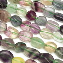 マルチカラーフローライト ナゲット 7〜12mm【1連販売】▽ フローライト フルオライト 蛍石 Fluorite タンブル 連売り 天然石 ビーズ パワースト...