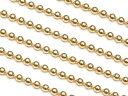 14KGF ボールチェーン 1mm【10cm販売】▽ パーツ アクセサリー クラフト 金具 USA製 14Kゴールドフィルド 14金ゴールドフィルド 14K G...