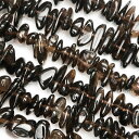 スモーキークォーツ チップ 6〜16mm【1連販売】▽ 煙水晶 Smoky quartz さざれ 連売り 天然石 ビーズ パワーストーン パーツ アクセサリー ...