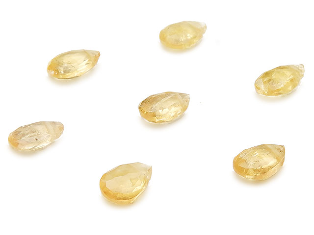 【粒販売】インペリアルトパーズ ペアシェイプカット 6〜7mm No.2【5粒販売】▽ トパーズ 天然色 OHタイ..