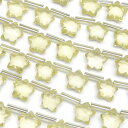レモンクォーツ スターカット 8mm【1連販売】▽ レモン水晶 硫黄水晶 Lemon quartz 連売り 天然石 ビーズ パワーストーン パーツ アクセサリー...
