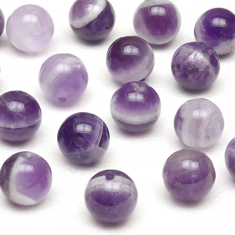 【粒販売】ファントムアメジスト 丸玉 6mm【15粒販売】▽ ケープアメジスト シェプロンアメジスト ゴーストアメジスト Amethyst 2月の誕生石 ラウン...