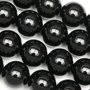 チベット産 モリオン(カンゴーム) 丸玉 12mm【1連販売】▽ カンゴーム ケアンゴーム 黒水晶 Morion ラウンド 丸ビーズ 連売り 天然石 ビーズ パ...