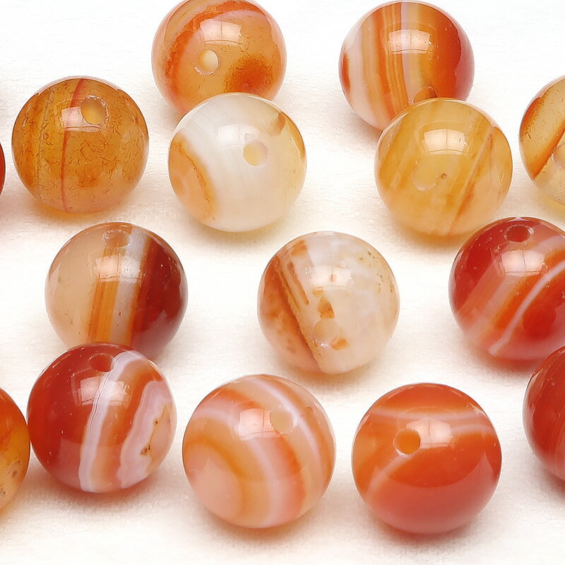 サードニクス 丸玉 8mm▽ サードオニキス 紅縞瑪瑙 赤天眼石 Sardonyx 8月の誕生石 ラウンド 丸ビーズ 粒売り 天然石 ビーズ パワーストーン パーツ アクセサリー 素材 材料