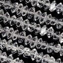 ニューヨーク産 ハーキマーダイヤモンド 原石ビーズ 6〜9mm【1連販売】▽ ドリームクリスタル ハーキマー水晶 水晶 水精 石英 Crystal quartz...