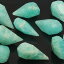 【粒販売】アマゾナイト ラフドロップカット 14~15mm【2粒販売】▽ ホープストーン 天河石 Amazonite しずく 雫 粒売り 天然石 ビーズ パワーストーン パーツ アクセサリー 素材 材料 700円