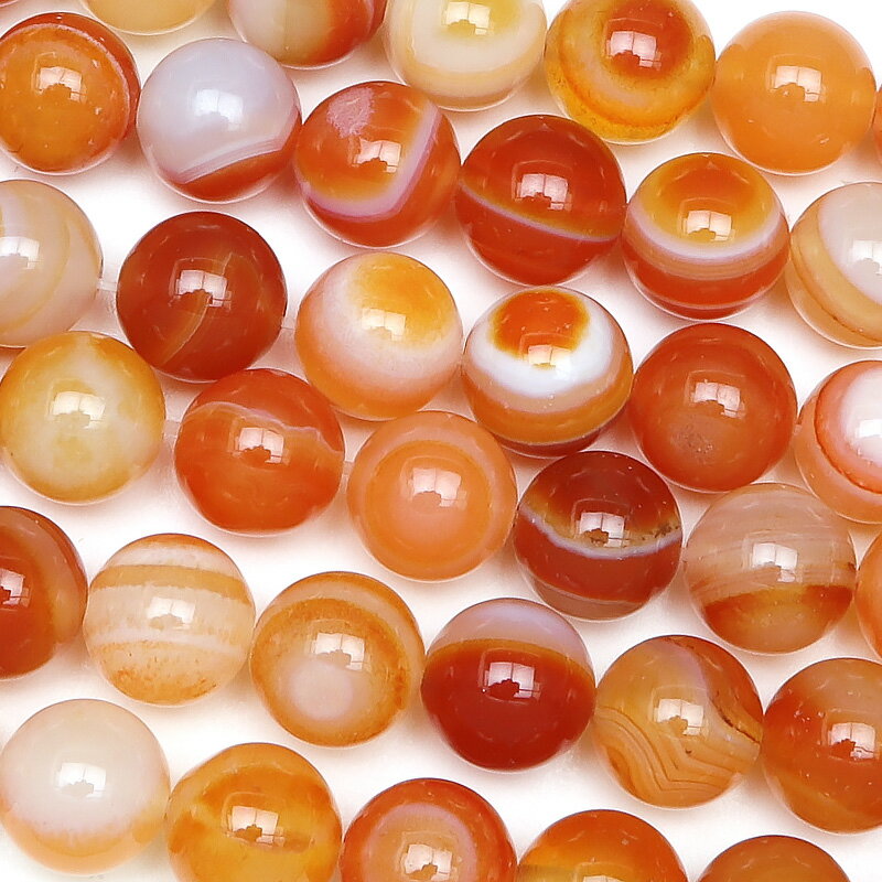 サードニクス 丸玉 8mm▽ サードオニキス 紅縞瑪瑙 赤天眼石 Sardonyx 8月の誕生石 ラウンド 丸ビーズ 連売り 天然石 ビーズ パワーストーン パーツ アクセサリー 素材 材料