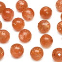 【粒販売】タンザニア産 サンストーン 丸玉 6mm【6粒販売】▽ ヘリオライト 日長石 Sunstone ラウンド 丸ビーズ 粒売り 天然石 ビーズ ..