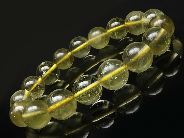 【鑑別書付き】リビアンデザートグラス 丸玉ブレス 12〜13mm No.6【1点もの】▽ リビアングラス リビアンガラス リビアガラス 隕石 天然ガラス Lib...