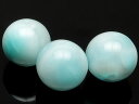 【粒販売】アイスラリマー 丸玉 16mm【3粒販売】▽ ラリマー ペクトライト ラリマール ドルフィンストーン Larimar ラウンド 丸ビーズ 粒売り 天然石 ビーズ パワーストーン パーツ アクセサリー 素材 材料