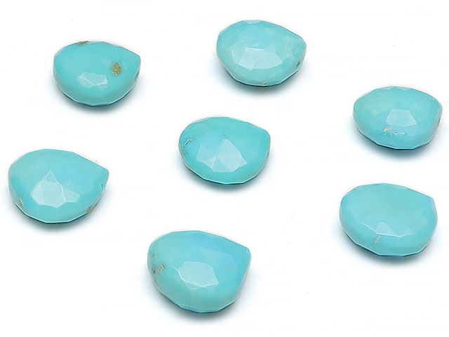 【粒販売】アリゾナ産 スリーピングビューティーターコイズ マロンカット 7〜8mm【1粒販売】▽ ターコイズ スカイストーン トルコ石 Turquoise 12...