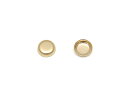 14KGF ベゼルキャップ 4mm【2コ販売】▽ パーツ アクセサリー クラフト 金具 USA製 14Kゴールドフィルド 14金ゴールドフィルド 14K Gol...