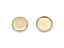 14KGF ベゼルキャップ 8mm【2コ販売】▽ パーツ アクセサリー クラフト 金具 USA製 14Kゴールドフィルド 14金ゴールドフィルド 14K Gol...