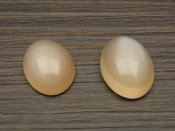 ピーチムーンストーン カボション No.18【1点もの】▽ オレンジムーンストーン ピンクムーンストーン 月長石 Moonstone 6月の誕生石 ルース 粒売...