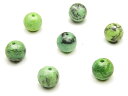 【粒販売】モンゴル産 バリサイト 丸玉 6mm【10粒販売】▽ ユタターコイズ ユタトルコ ユタライト バリッシャー石 バリシア石 Variscite ラウンド 丸ビーズ 粒売り 天然石 ビーズ パワーストーン パーツ アクセサリー 素材 材料