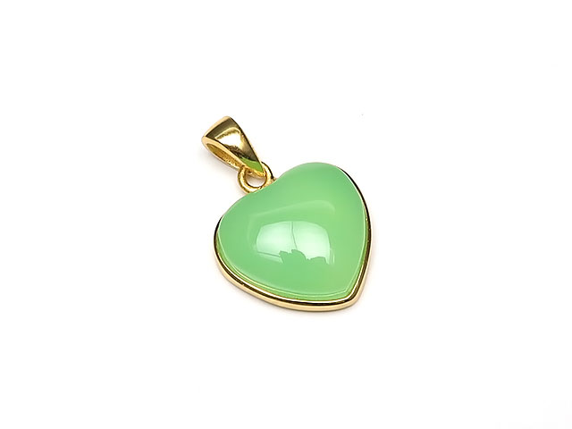 クリソプレーズ ペンダントトップ No.39【1点もの】▽ オーストラリア翡翠 緑玉髄 Chrysoprase ペンダント シルバー 天然石 ビーズ パワーストーン パーツ アクセサリー 素材 材料