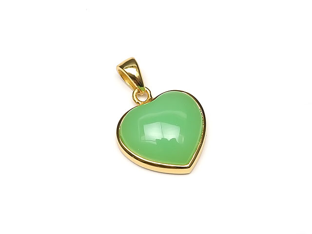 クリソプレーズ ペンダントトップ No.42【1点もの】▽ オーストラリア翡翠 緑玉髄 Chrysoprase ペンダント シルバー 天然石 ビーズ パワーストーン パーツ アクセサリー 素材 材料