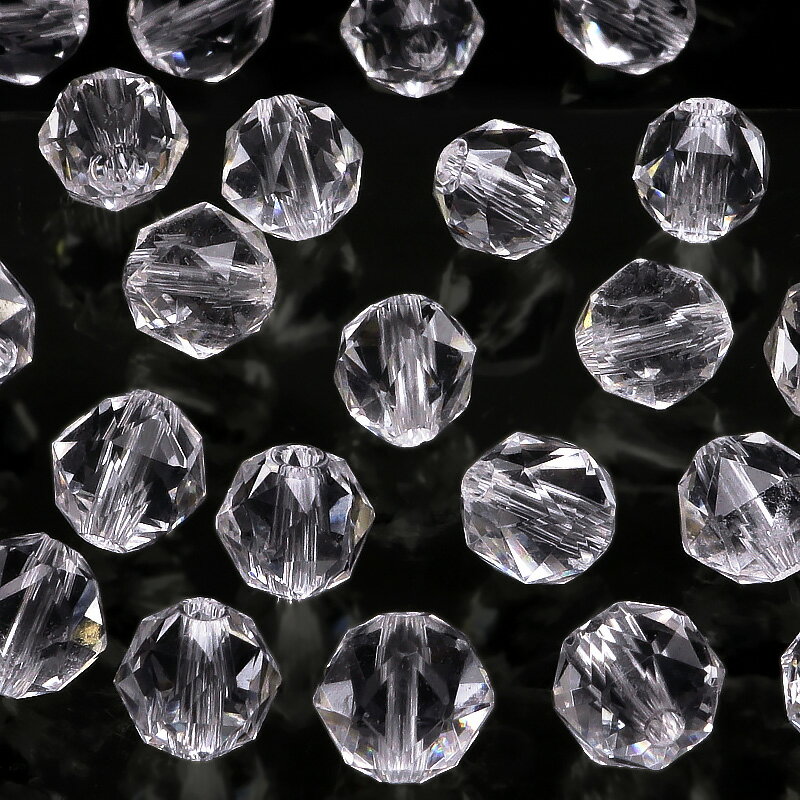 【粒販売】天然水晶 クリスタルクォーツ スターカット 丸玉 6mm［プレミアムカット］【6粒販売】▽ クリ..