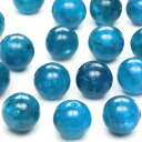 【粒販売】マダガスカル産 ブルーアパタイト 丸玉 8mm【4粒販売】▽ アパタイト 燐灰石 Apatite ラウンド 丸ビーズ 粒売り 天然石 ビーズ パワース...