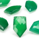 【粒販売】インド産 グリーンオニキス ホームベースファセットカット 13〜14mm【1粒販売】▽ グリーンメノウ グリーンアゲート 瑪瑙 Onyx Agate ...