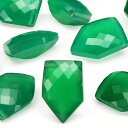 【粒販売】インド産 グリーンオニキス ホームベースファセットカット 12〜13mm【1粒販売】▽ グリーンメノウ グリーンアゲート 瑪瑙 Onyx Agate ...